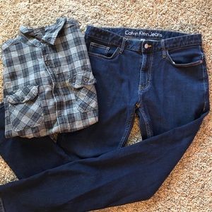 Mens Calvin Klein Jeans Slim